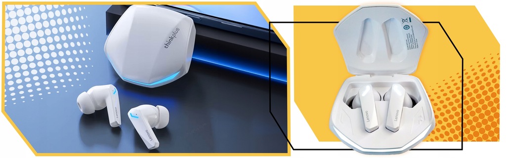 SŁUCHAWKI BEZPRZEWODOWE LENOVO GM2-B PRO BLUETOOTH 5.3 GAMINGOWE SPORTOWE Model GM2 Pro